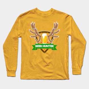 Beer Hunter Fun colorful Long Sleeve T-Shirt